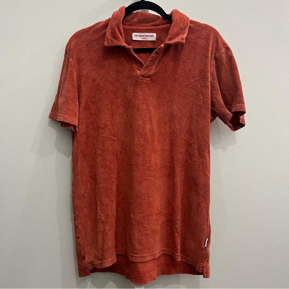 Orlebar Brown Rust Polo Shirt